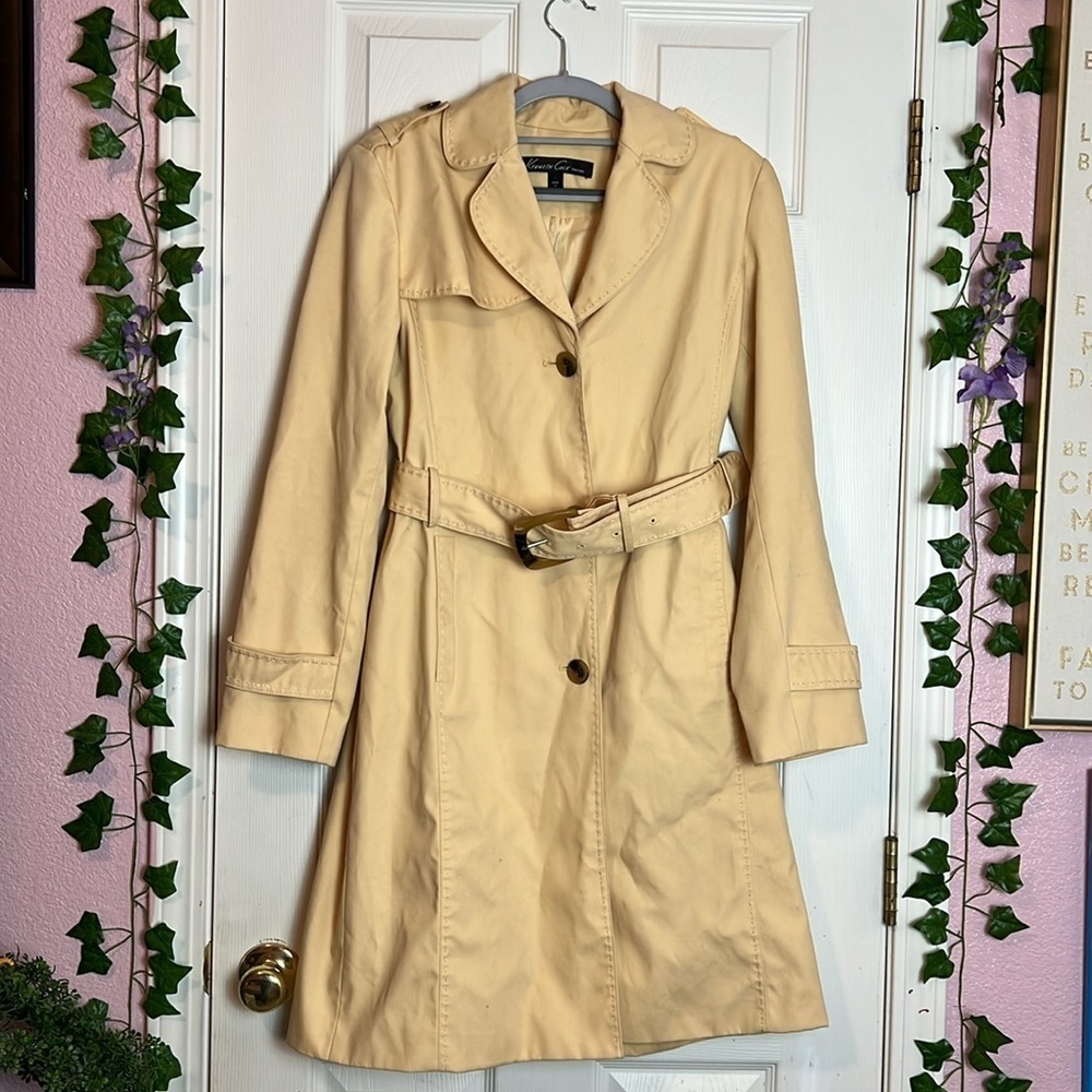 KENNETH COLE NEW YORK YELLOW WOMENS COAT SIZE M - Picture 11 of 11